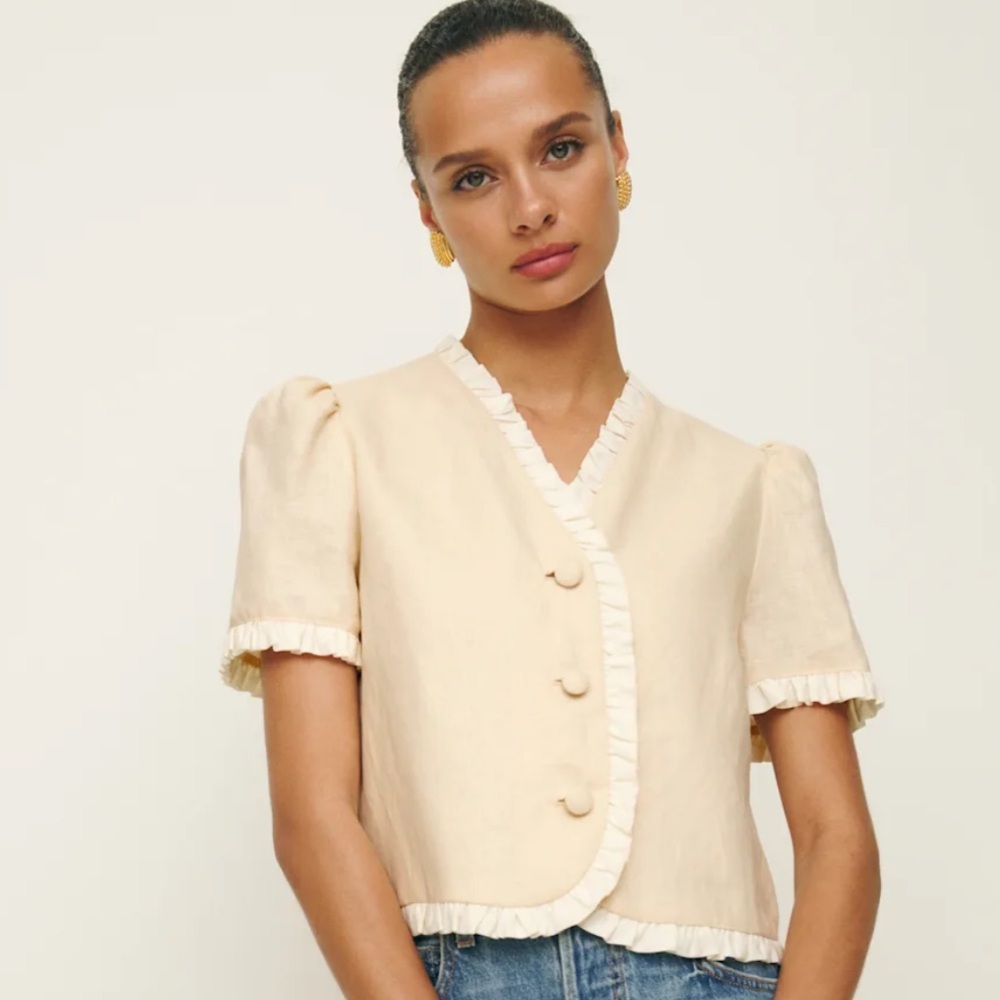 Reformation Bess Top - Sugar